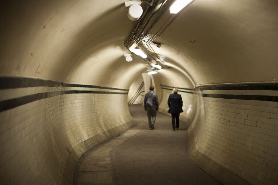 Aldwych: Hidden Tube Station Guided Tour - The walking reality: stairs, low light, uneven ground, and no step-free route