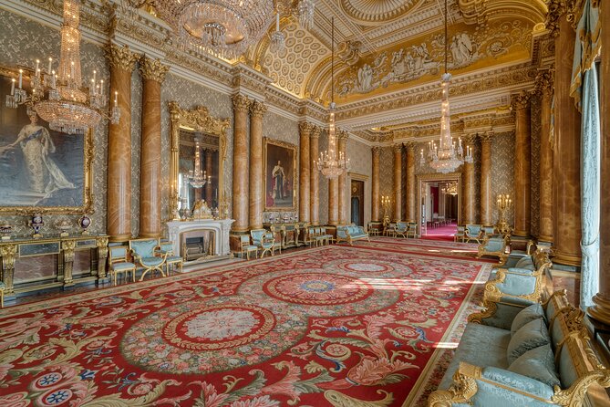 Buckingham Palace and Windsor Castle Escorted Tour from London - Buckingham Palace State Rooms, security check, and time to wander
