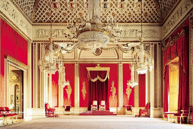 Buckingham Palace Entrance Ticket & British Royalty Guided Tour - Stairs, standing time, and the real walking length