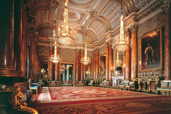 Buckingham Palace Entrance Ticket & Changing of the Guard Tour - Inside Buckingham Palace State Rooms: audio-led exploration with real time limits