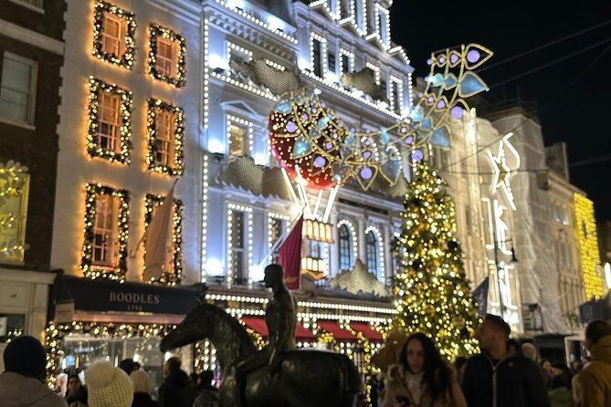 Christmas Lights and Markets London Taxi Tour - Stop 3: Covent Garden Christmas market atmosphere you can smell