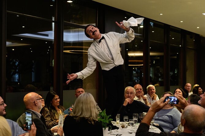Faulty Towers The Dining Experience in London - The 3-Course Menu: Tomato Basil Soup, Roast Chicken, Chocolate Mousse