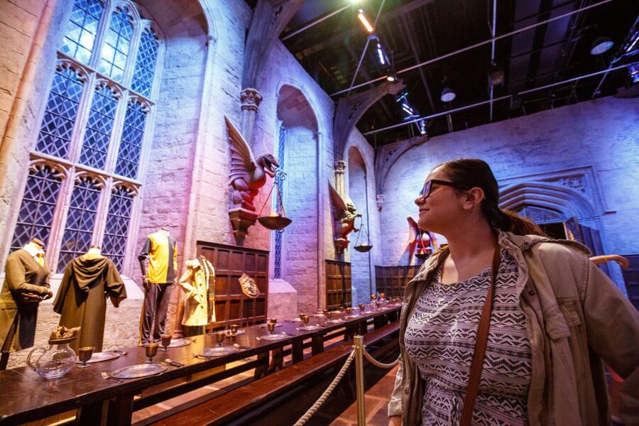 From London: Harry Potter Warner Bros Studio Tour - Diagon Alley Cobbles, Shopfront Windows, and Wizarding Bank Teasers