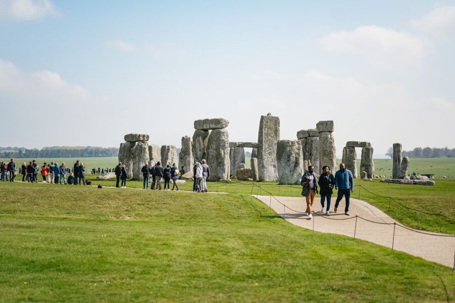 From London: Stonehenge Half-Day Trip - The Thames moment: Battle of Britain Memorial from the coach