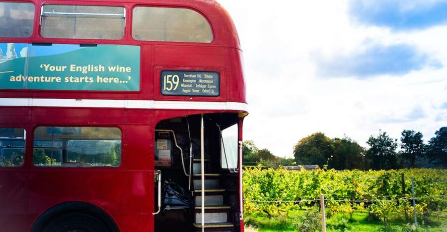From London: Vintage Bus Wine Tour with Return Train Tickets - London Bridge to Brighton, then straight into wine country