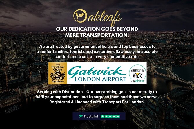 Gatwick Airport - To & From Central London - Private Transfer - Key Things to Know Before You Transfer