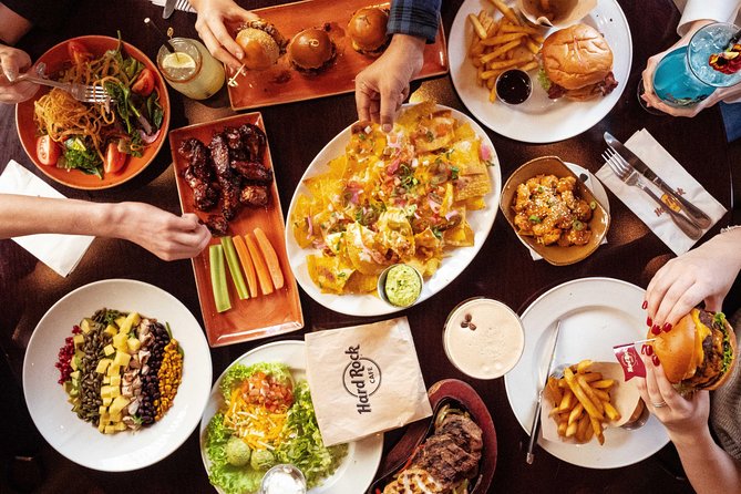 Hard Rock Cafe Piccadilly Circus with Set Menu for Lunch or Dinner - Priority seating and a fixed time, what it means in real life