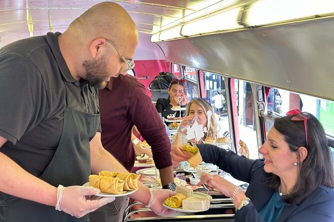 "Here We Go Again" London Afternoon Tea Bus - Afternoon Tea on the Bus: Prosecco, Dietary Choices, and What You Actually Get