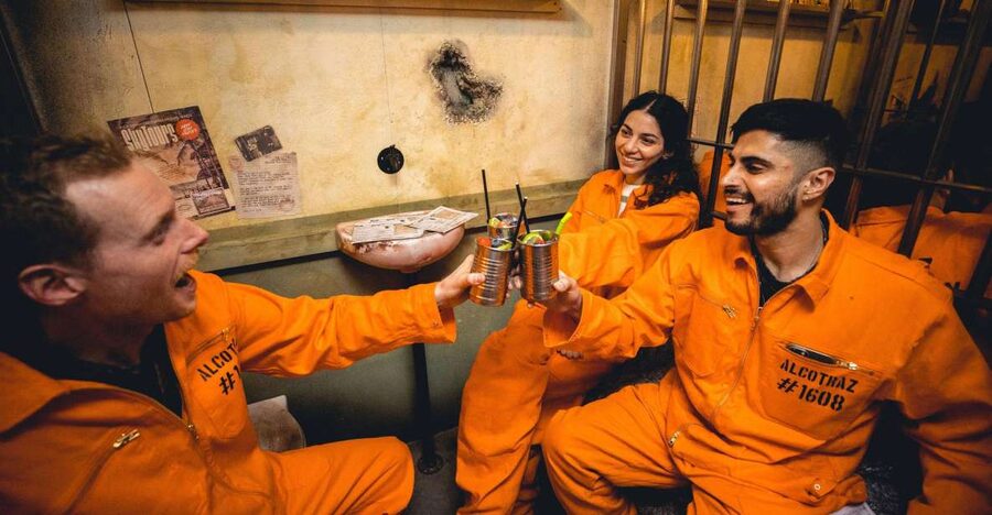 London: Alcotraz Immersive Prison Cocktail Experience Ticket - From metal detector to Cell Block Two-One-Two: the first missions