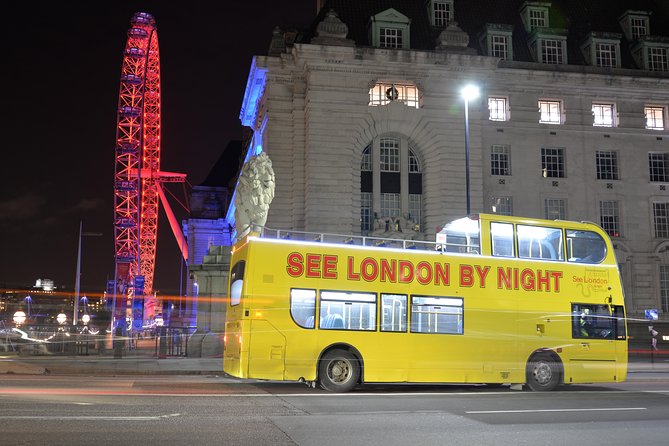 London by Night Sightseeing Tour - Open Top Bus - Kensington and South Kensington, from Harrods to Royal Albert Hall