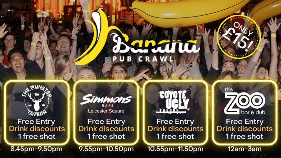 London : Central London Bar Crawl with discounts on drinks - Simmons Bar Piccadilly Circus: the meeting point and the first vibe check