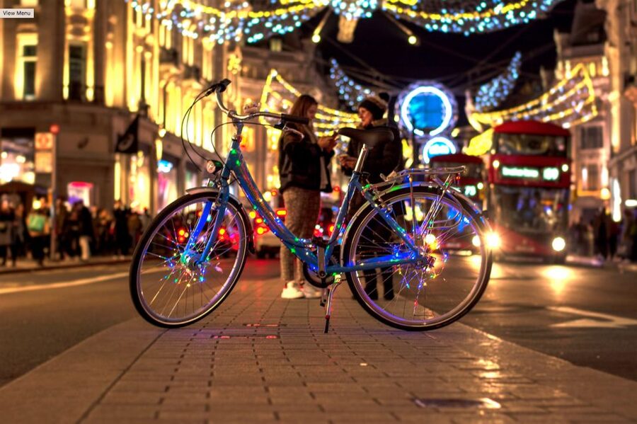 London Christmas Lights Bike Tour - Why Christmas lights look so good from a bicycle