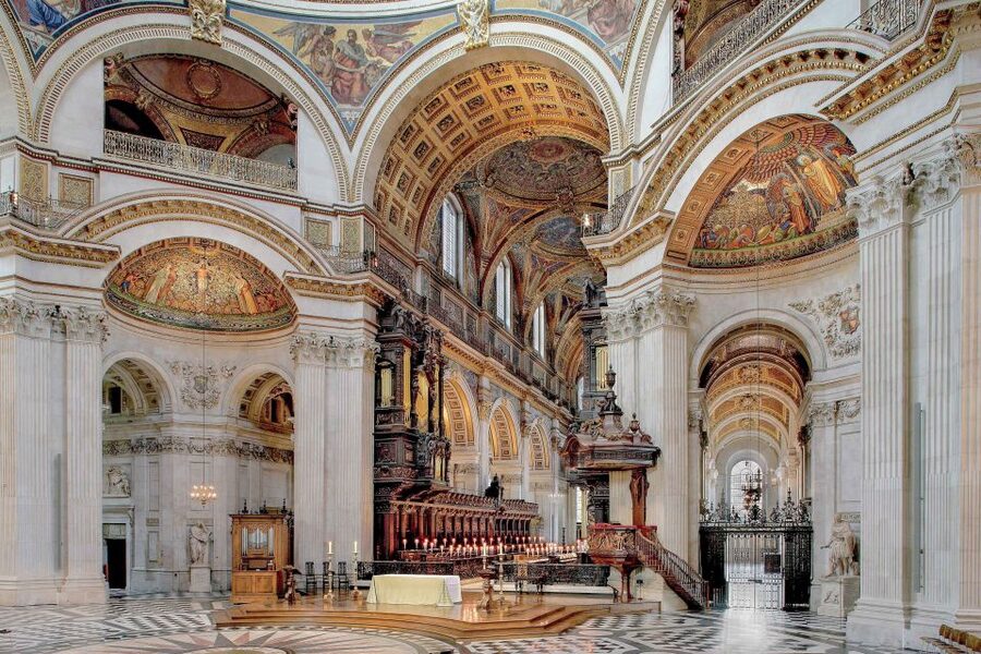 London: Crown Jewels Tour with River Cruise - St. Paul’s Cathedral: guided hour, dome views, and real royal connections