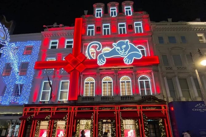 London Exclusive Christmas Lights Guided Tour by Black Cab - Bond Street: The Polished, Upscale Christmas Window Feel