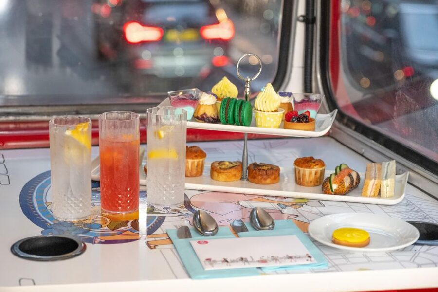London: Gin and Afternoon Tea Bus Tour with Audio Guide - Routemaster bus reality check, doors, decks, and weather