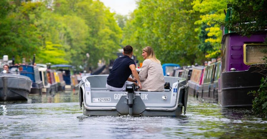 London: GoBoat Rental for Regent's Canal & Paddington Basin - Safety Tutorial and Quiet Electric Driving You Can Trust
