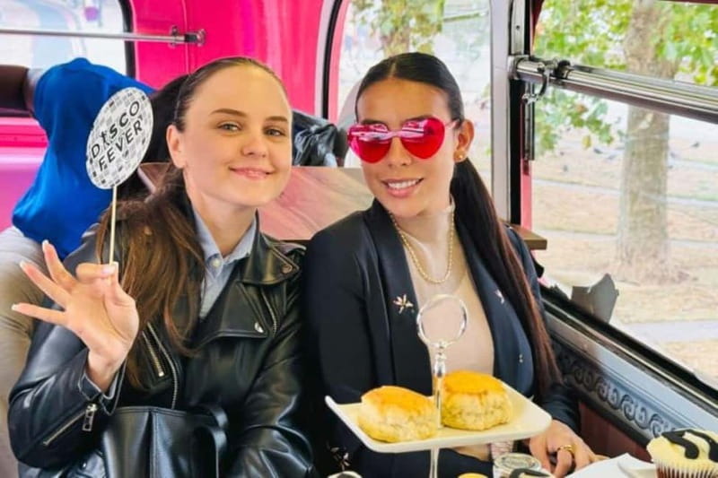 London: "Here We Go Again" Afternoon Tea Bus - How the English Tea Bus Turns an Afternoon Tea Into a Sightseeing Plan
