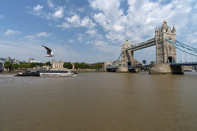 London: IFS Cable Car + Uber Boat One Way River Thames Cruise - Stop 2: reaching North Greenwich, then switching from river to skyline