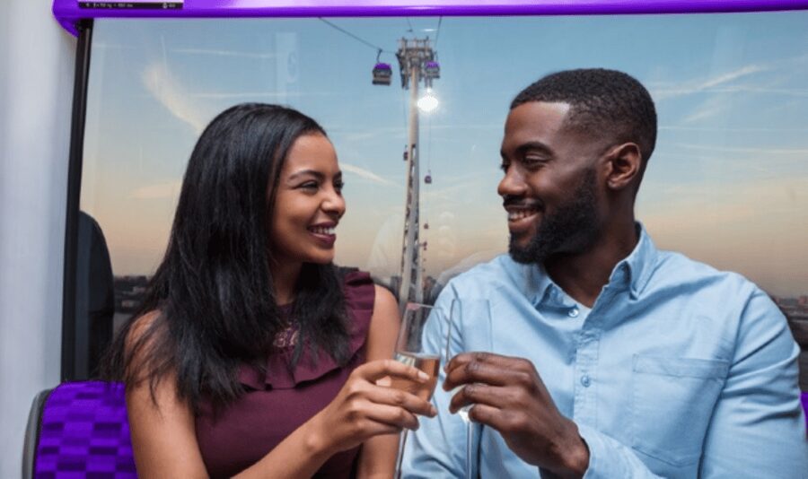 London: IFS Cloud Cable Car Champagne Experience - What It Feels Like: 90 Meters Above the Thames