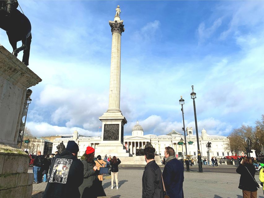 London: James Bond and Spies Walking Tour - Trafalgar Square, Embankment Pier, and Waterloo Bridge: iconic angles, fast photo moments