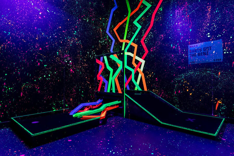 London: Shoreditch Junkyard Golf Tickets for 9 or 18 Holes - The four course themes, what you will actually play