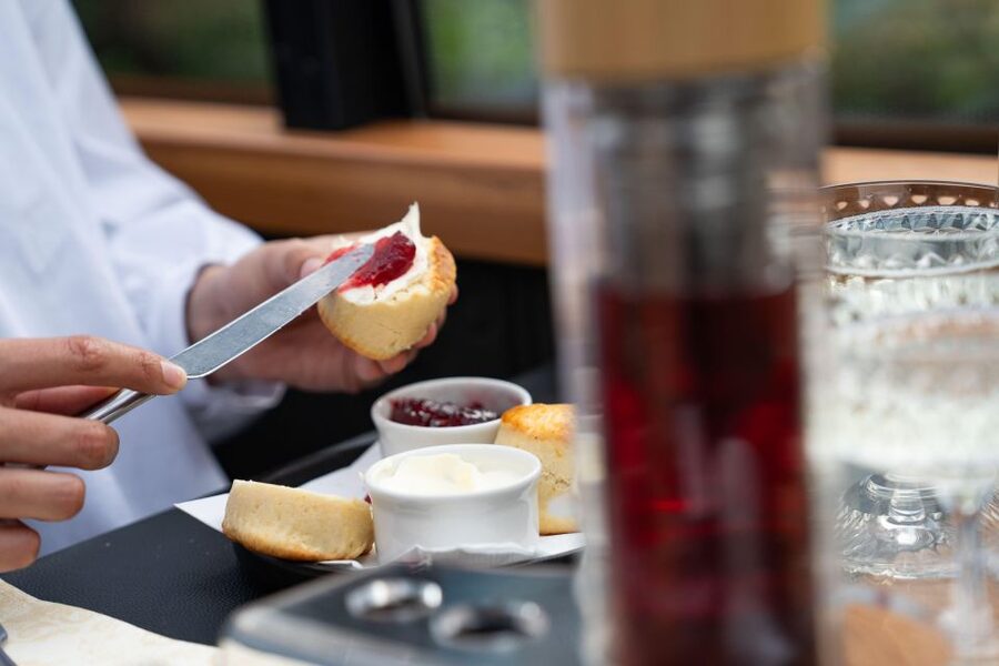 London: Traditional Afternoon Tea Tour in a Luxury Coach - Entering Bustronome London, where tea meets sightseeing