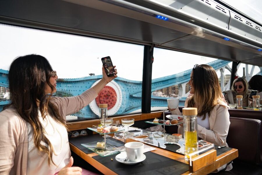 London: Traditional Afternoon Tea Tour in a Luxury Coach - Getting on board at Victoria Embankment, TFL Bus Stop 40B
