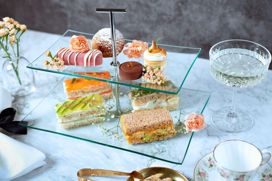 London: Traditional Afternoon Tea Tour in a Luxury Coach - The afternoon tea course: sandwiches, scones with clotted cream, pastries