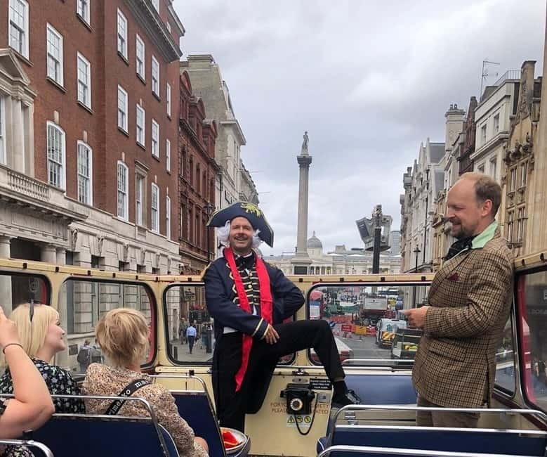 London Vintage Bus Tour: Live Comedy Sightseeing Show - When London traffic and protests change the route