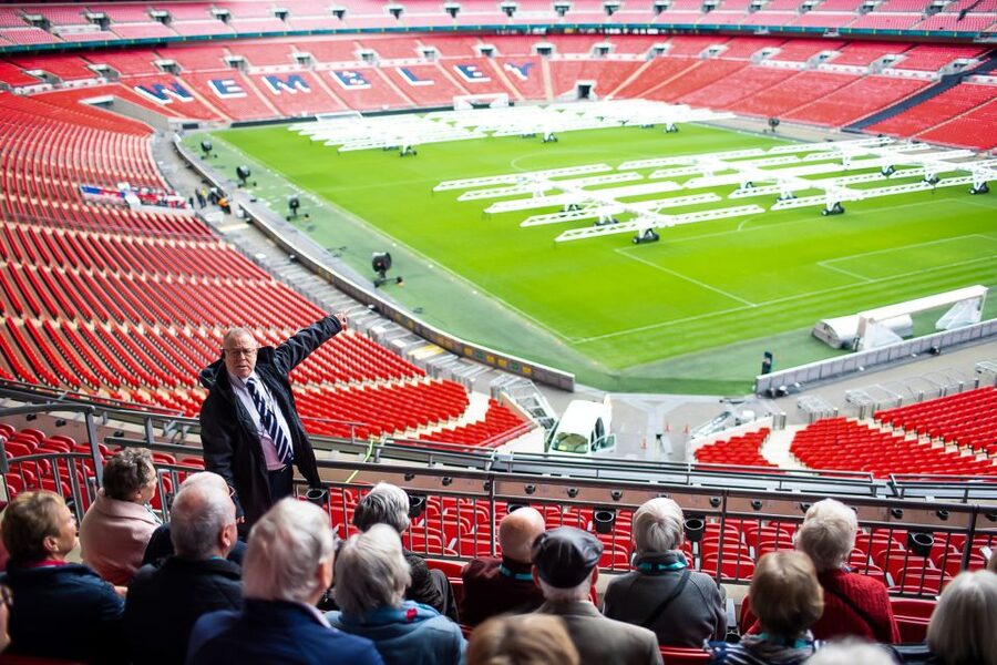 London: Wembley Stadium Guided Tour - Start at the Bobby Moore statue, then earn your way inside
