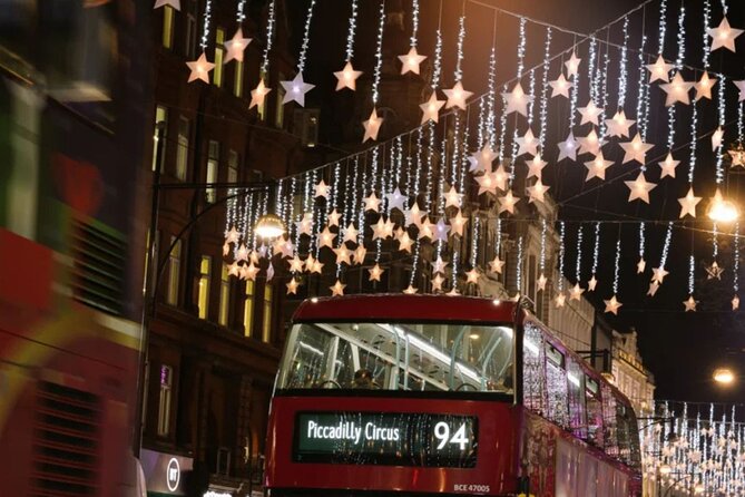 Magical London Christmas Lights Walking Tour with a Londoner - Leicester Square Christmas lights plus a real market vibe