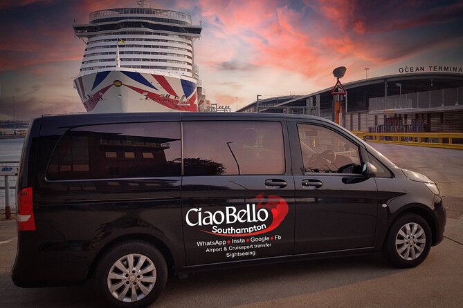 Minibus from Heathrow Airport to Southampton via Netley Abbey - Quick highlights