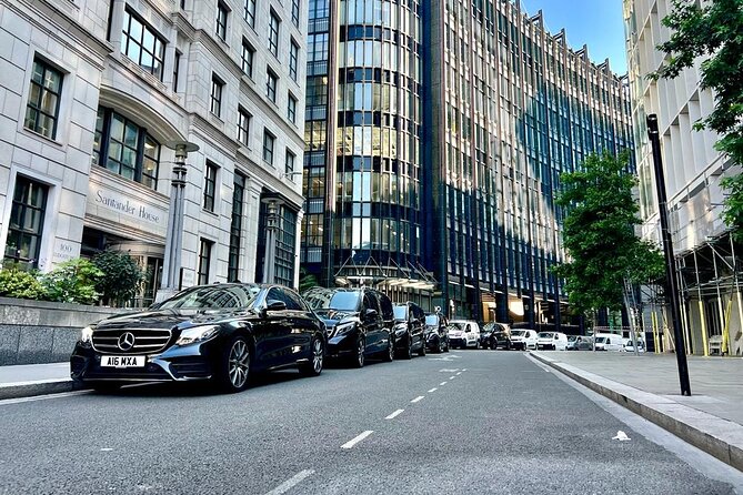 Private transfer any London hotel to/from Southampton Cruise Port - Inside the Mercedes E-Class comfort, WiFi, and bottled water