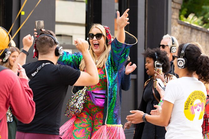 Silent Disco Walking Tours West End Boogie Shoes - Regent Street at 4:30 pm, plus the quick warm up you should not skip