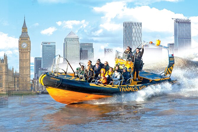 Speedboat Sightseeing: Embankment OR Westminster Pier -45 Minutes - 45 Minutes of Thames Adrenaline From Embankment or Westminster