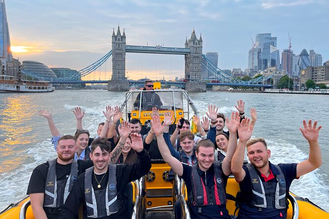 Speedboat 'Tower RIB Blast' from Tower Millennium Pier - 20 minutes - Crew and commentary: from comic quips to reassurance