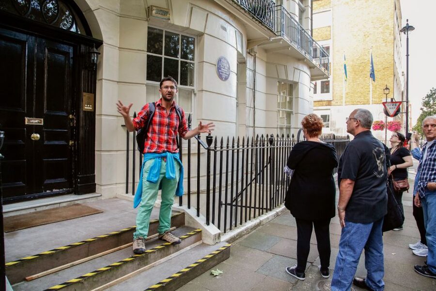 The Beatles London Walking Tour - Denmark Street and Soho Square: where pop culture and music business meet