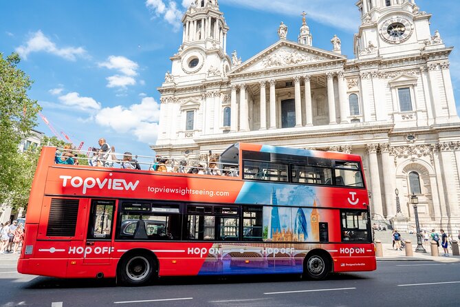 TopView® 48 Hr Hop on Hop off Bus Tour with River Cruise & Walks - Westminster and the London Eye, plus Where the River Cruise Fits