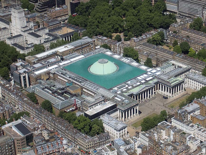 Unveil the Rosetta Stone, Parthenon at British Museum - Where it starts: British Museum entrance, security, and that Great Court view
