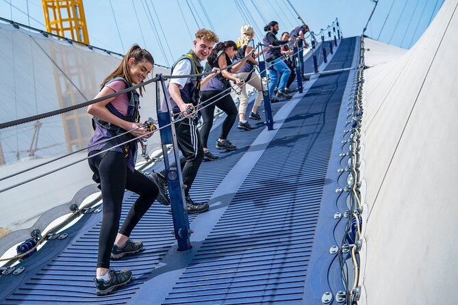 Up at The O2: Daytime Climb with Guided Tour with Panoramic Views - Safety kit, harness fit, and why it feels controlled
