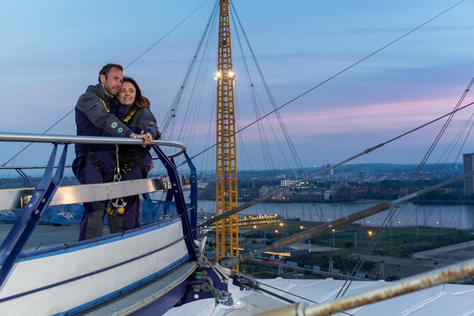 Up at The O2:Twilight Climb with Guided Tour with Panoramic Views - The view from above: 360 degrees of London in twilight light
